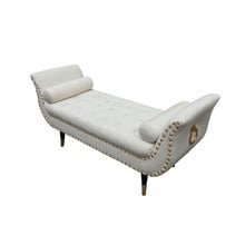 Nizar Velvet Ottoman Bench